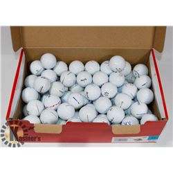 LOT OF GOLF BALLS INCL TITLEIST, TAYLORMADE, SAIXON