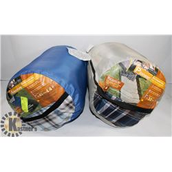 LOT OF 2 SLEEPING BAGS