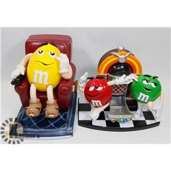 LOT OF 2 M&M DISPENSERS.