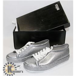 LADIES NEW SHOES MELISSA GLITTER SILVER