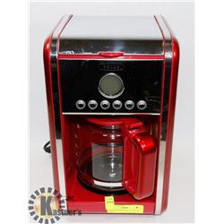 DECORATOR RED BELLA COFFEE MAKER