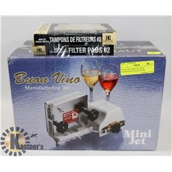 BUON VINO MINI JET WINE FILTRATION SYSTEM FROM