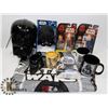 Image 1 : LOT OF STAR WARS COLLECTIBLES INCL VADER WALL