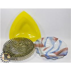 LOT OF 6 ASSORTED PLATTERS