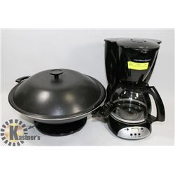 HAMILTON BEACH COFFEE MAKER & WOK