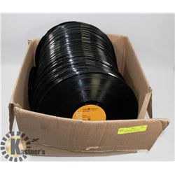 LARGE BOX OF VINYL LP'S INCLUDES ELVIS, CHER AND