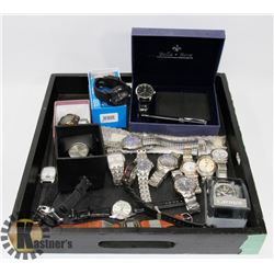 FLAT OF MENS WATCHES.