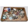 Image 1 : FLAT OF NECKLACES & ASST JEWELLERY