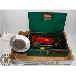 COLEMAN CAMPING STOVE & PROPANE HEATER