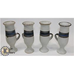 SET OF 4 UNIQUE CERAMIC CUPS
