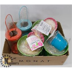 LOT OF ASSORTED CITRONELLA CANDLES