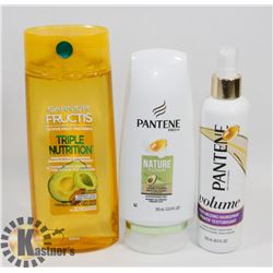 BAG OF SHAMPOO AND HAIRSPRAY