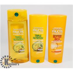 BAG OF GARNIER SHAMPOO AND CONDITIONER