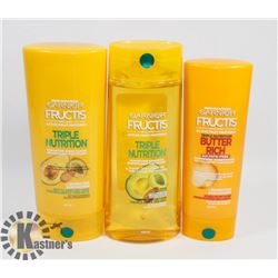 BAG OF GARNIER SHAMPOO AND CONDITIONER