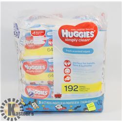 192 PACK OF HUGGIES WIPES