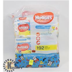 192 PACK OF HUGGIES WIPES