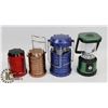 Image 1 : LOT OF 4 EDDIE BAUER 100 LUMEN CAMPING LANTERNS