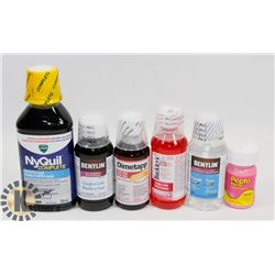 BAG OF ASSORTED COLD MEDICINE AND MORE