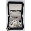 Image 1 : TRAVELING JEWELRY BOX FULL OF   JEWELRY