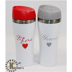 MINE YOURS THERMOS SET