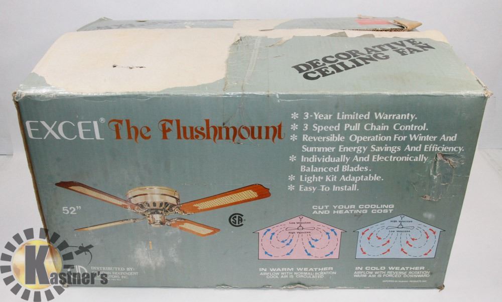 52" CANE BLADE CEILING FAN