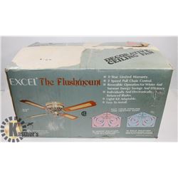 52" CANE BLADE CEILING FAN