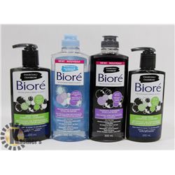 BAG OF ASSORTED BIORE FACIAL CLEANER