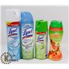 BAG OF LYSOL SPRAY AND MORE