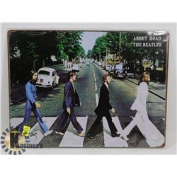 HE BEATLES ABBEY ROAD METAL SIGN