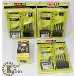 SEALED 3 SETS RYOBI OXIDE DRILL BIT