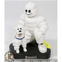 VINTAGE MICHELIN MAN AND DOG BOBBLE HEAD.
