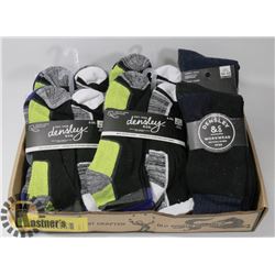 FLAT OF 30 PAIR OF MENS ANKLE