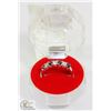 Image 1 : #47-BLACK & WHITE CZ RING