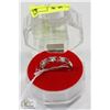 Image 1 : #15-CUBIC ZIRCONIA RING .925 STERLING SILVER RING
