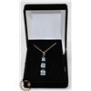 Image 1 : #8-CUBIC ZIRCONIA NECKLACE & PENDANT