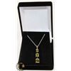 Image 1 : #16-CUBIC ZIRCONIA NECKLACE & PENDANT