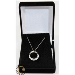 #41-GENUINE BLUE SAPPHIRE PENDANT NECKLACE