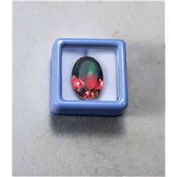 6)  OVAL 9.5 CT NATURAL WATERMELON