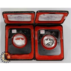 LOT OF 2 SILVER COMMEMORATIVE QUARTERS 1992