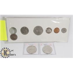 1974 COINS SET, 1969 $1 COIN, 1973, $1 COIN