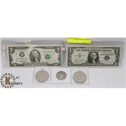 LOT OF ASSORTED USA CURRENCY