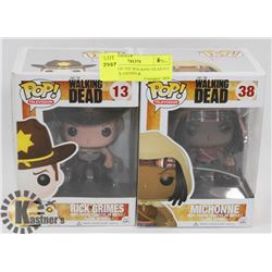 FUNKO POP THE WALKING DEAD #13 & #38 RICK GRIMES &