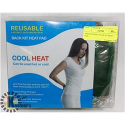 NEW REUSABLE BACK KIT HEAT PAD .
