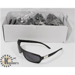 CASE OF BLACK DESIGNER SUNGLASSES