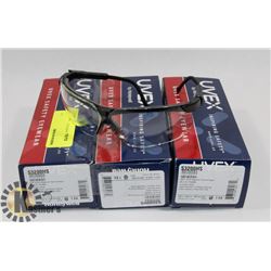 LOT OF 3 UVEX SAFETY GLASSES