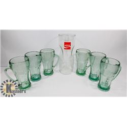 SET OF 6 LIBBEY HANDLED COKE GLASSES AND VINTAGE
