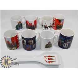 SET OF 8 COLLECTIBLE RCMP MUGS