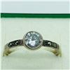 Image 1 : SILVER CUBIC ZIRCONIA MARCASITE RING
