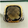 Image 1 : BRASS SMOKEY TOPAZ MEN'S RING