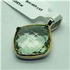 Image 2 : BRASS GREEN AMETHYST PENDANT
